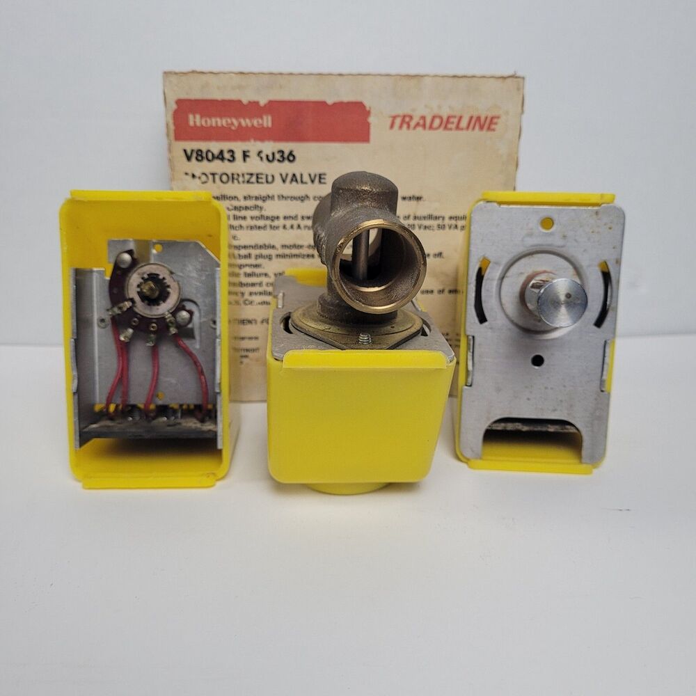 Lot of 3 Honeywell V8043F1036 Motorized 2 Position Zone Valve 24V 3/4"  UNTESTED